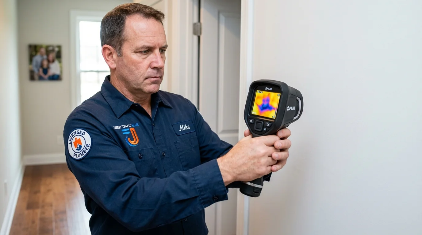 Thermal imaging leak detection by Johns Plumbing LLC in Isanti
